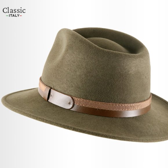 Classic Italy Wool Classic Traveller Iii Hat Olive - Picture 7 of 11